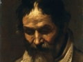 Annibale Carracci 'An Old Man looking down - probably a study of Annibale’s father, Mastro Antonio Carracci'